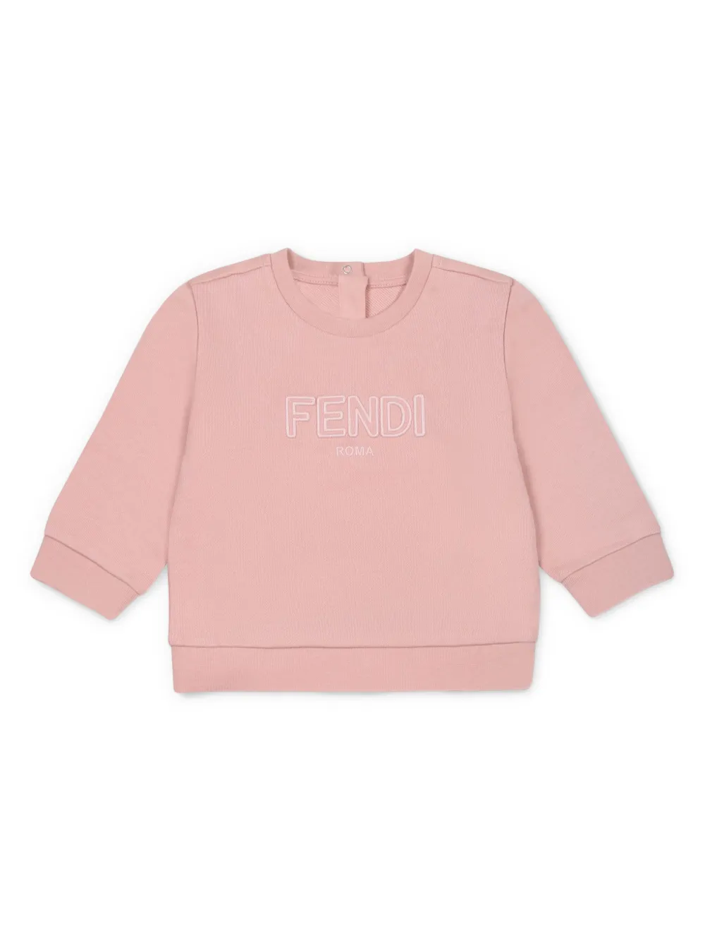 Fendi Kids Trui met geborduurd logo Roze
