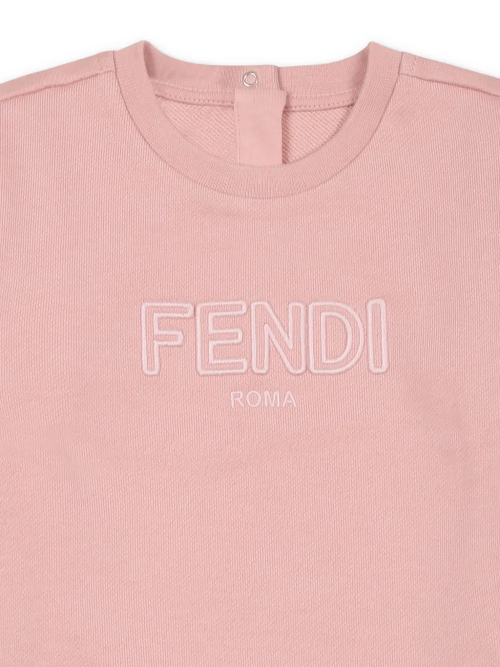 Fendi Kids Trui met geborduurd logo Roze