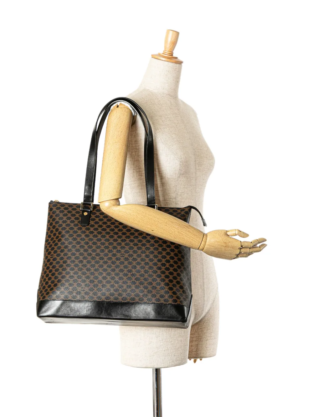 Céline Pre-Owned 2000 Macadam Coated Canvas tote bag - Zwart