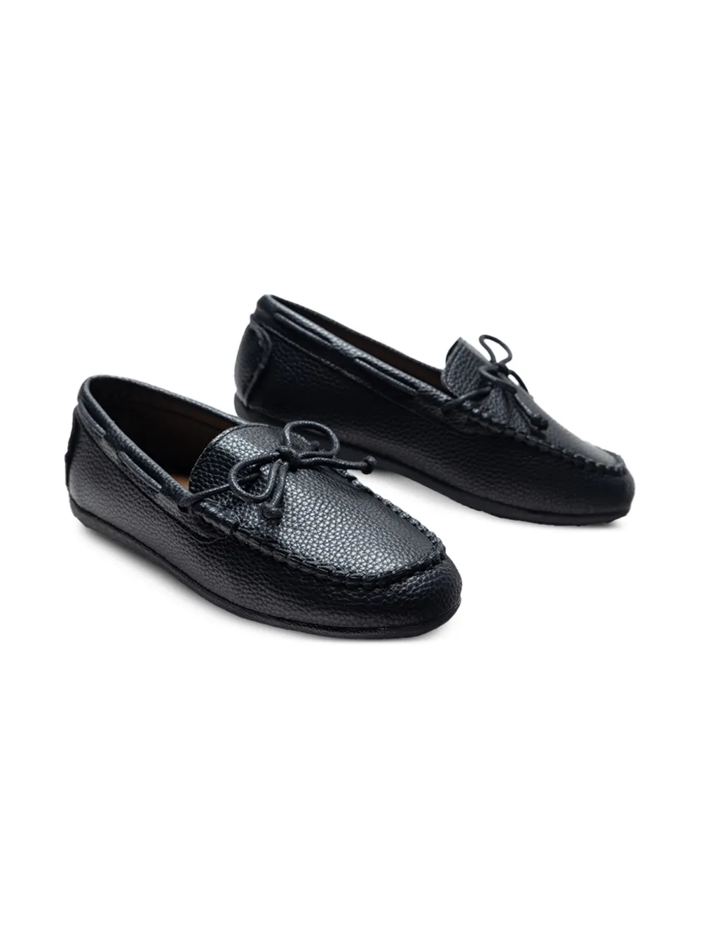 Moustache Loafers met strikdetail Zwart