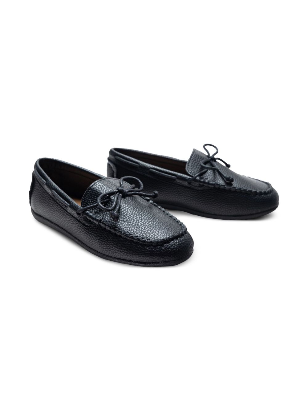 Moustache Loafers met strikdetail Zwart