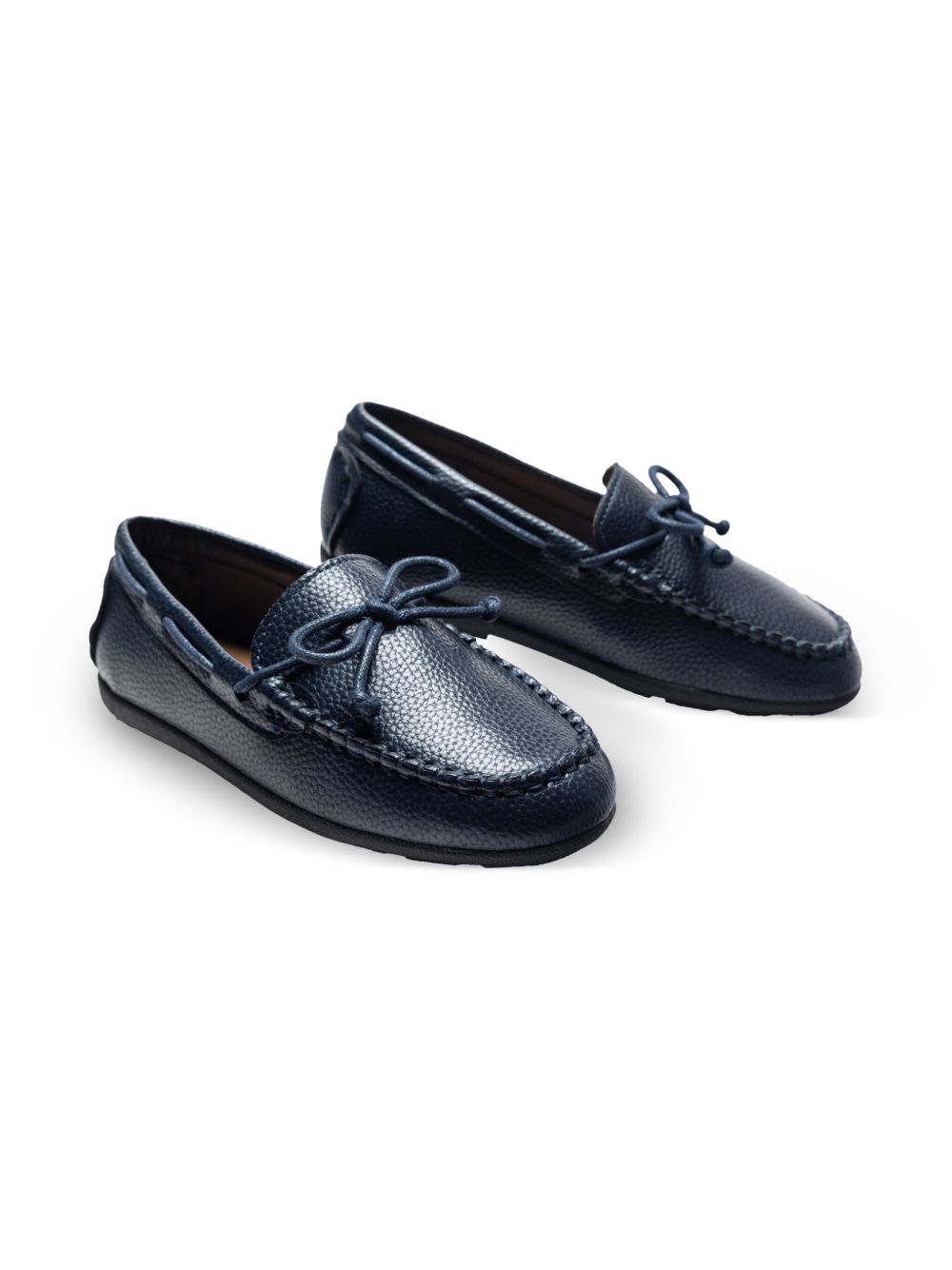 Moustache Loafers met strikdetail Blauw