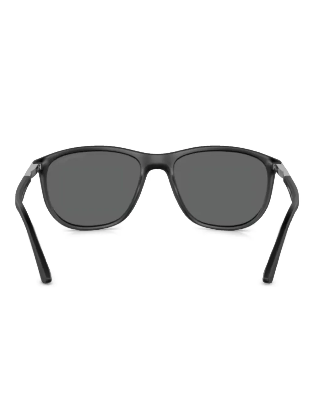 Emporio Armani Zonnebril met zilverkleurig detail Zwart