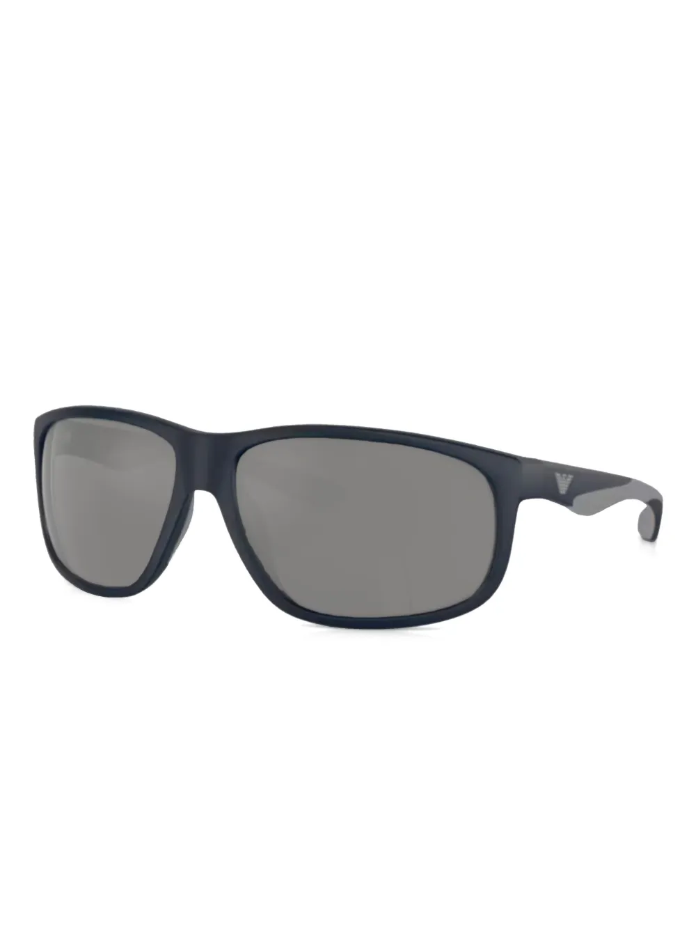 Emporio Armani Zonnebril met vierkant montuur Blauw