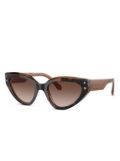 Bvlgari cat-eye sunglasses - Brown