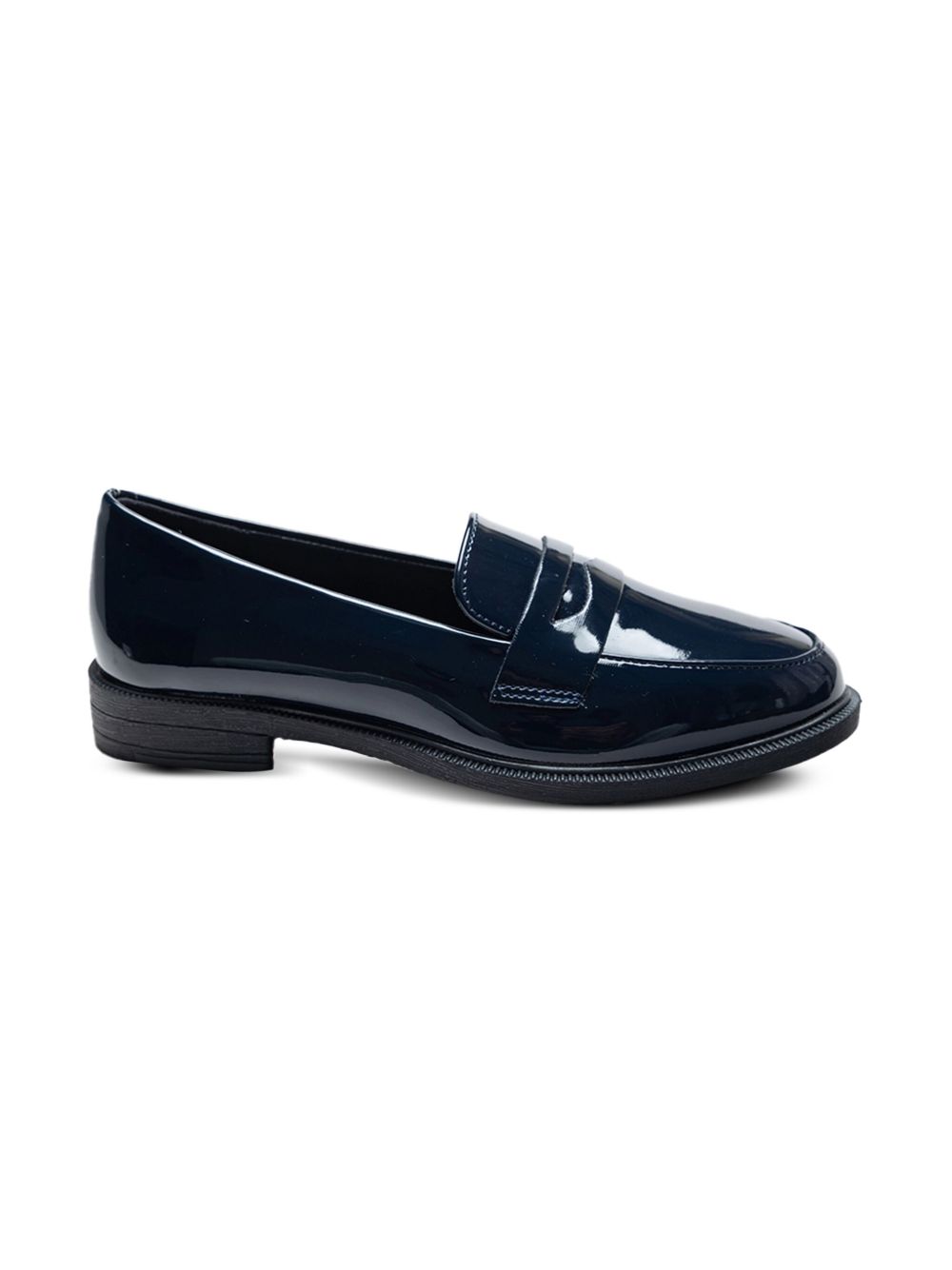 Moustache Loafers met gelakte afwerking - Blauw