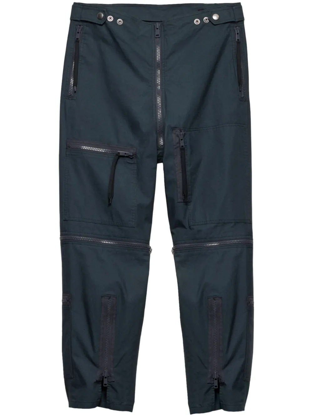 Prada Broek met decoratieve rits Grijs