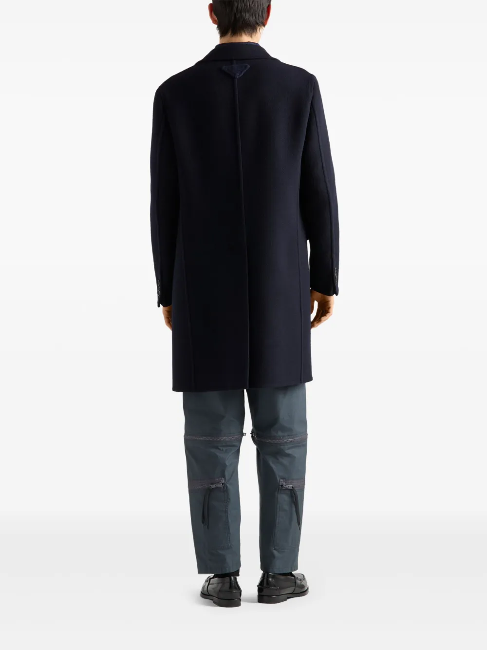 Prada Broek met decoratieve rits Grijs