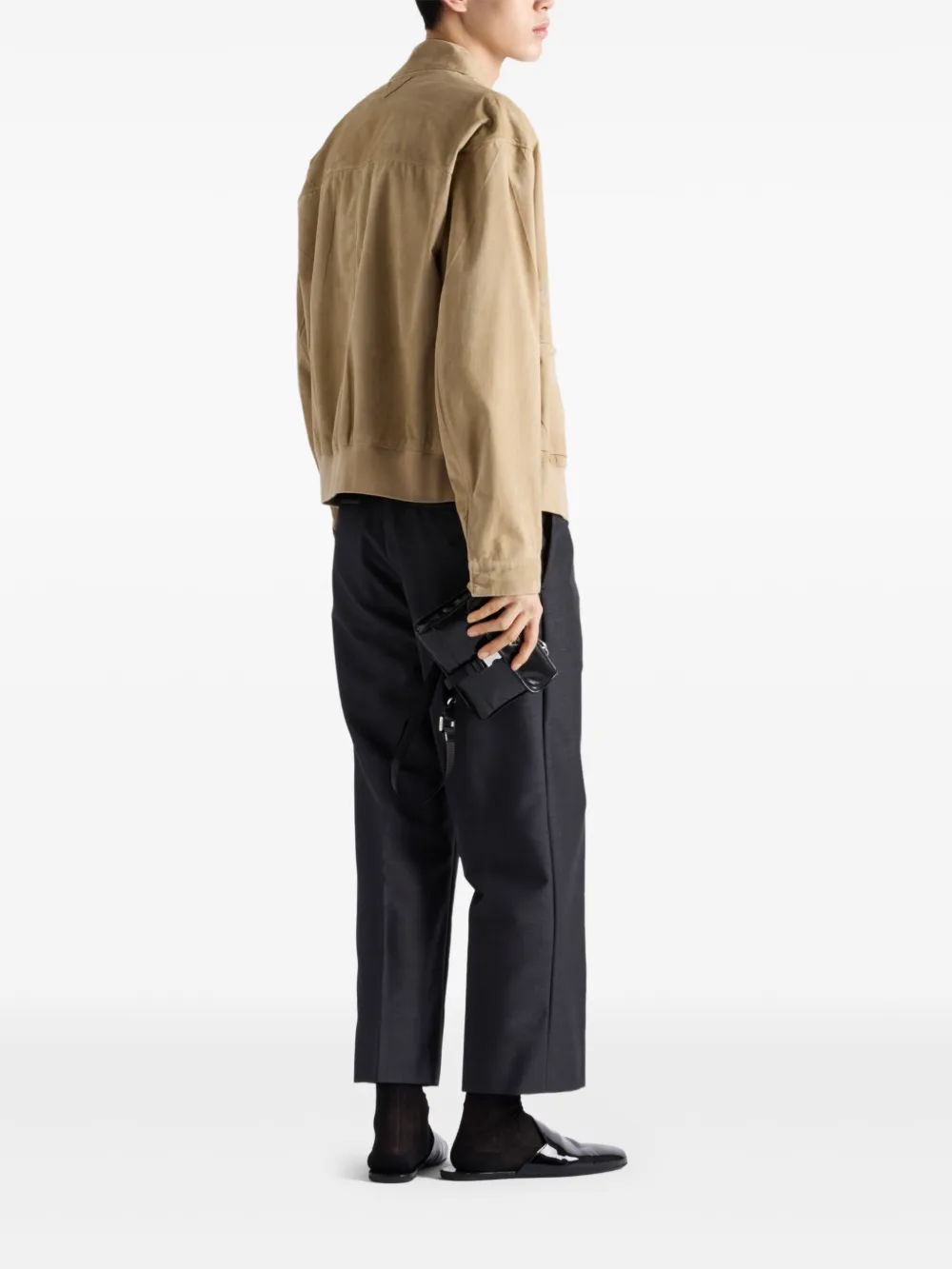 Prada Suède bomberjack Beige