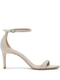 Stuart Weitzman 75mm Nudist sandals - White