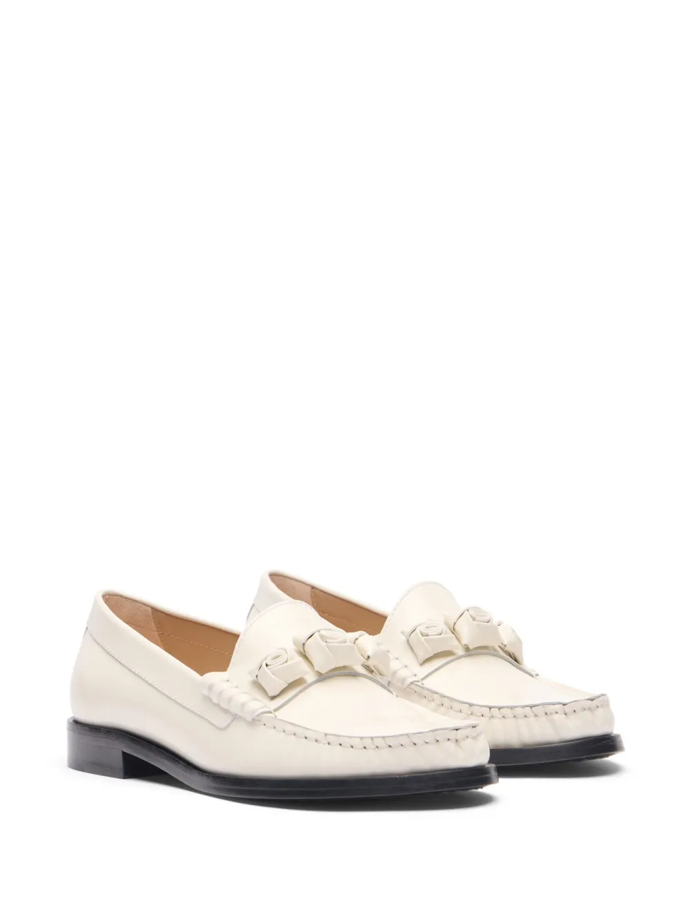 Stuart Weitzman leather loafers - Wit