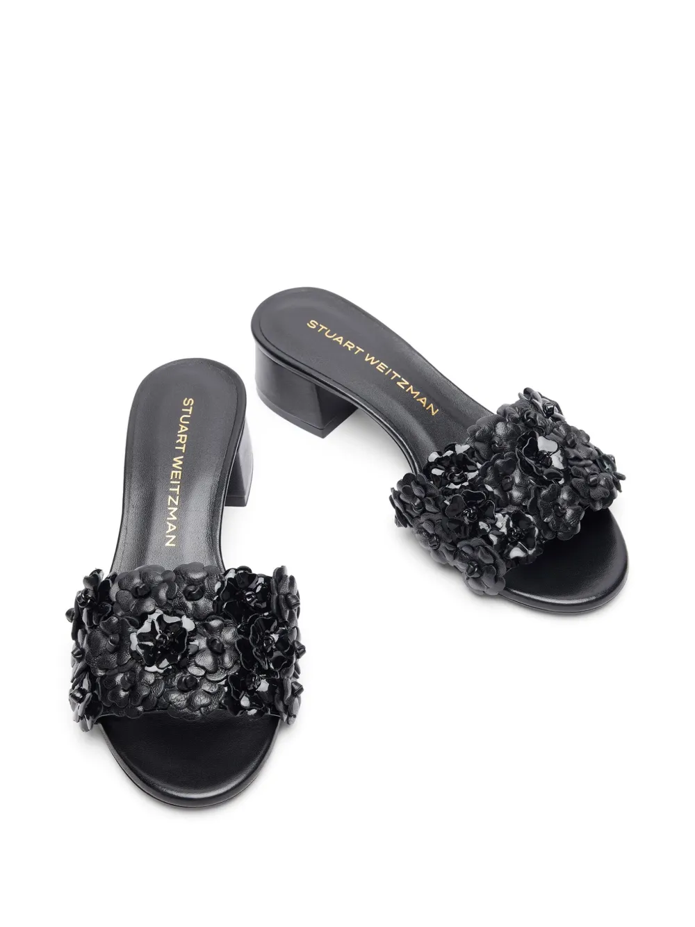 Stuart Weitzman 35mm Meadow sandals Black