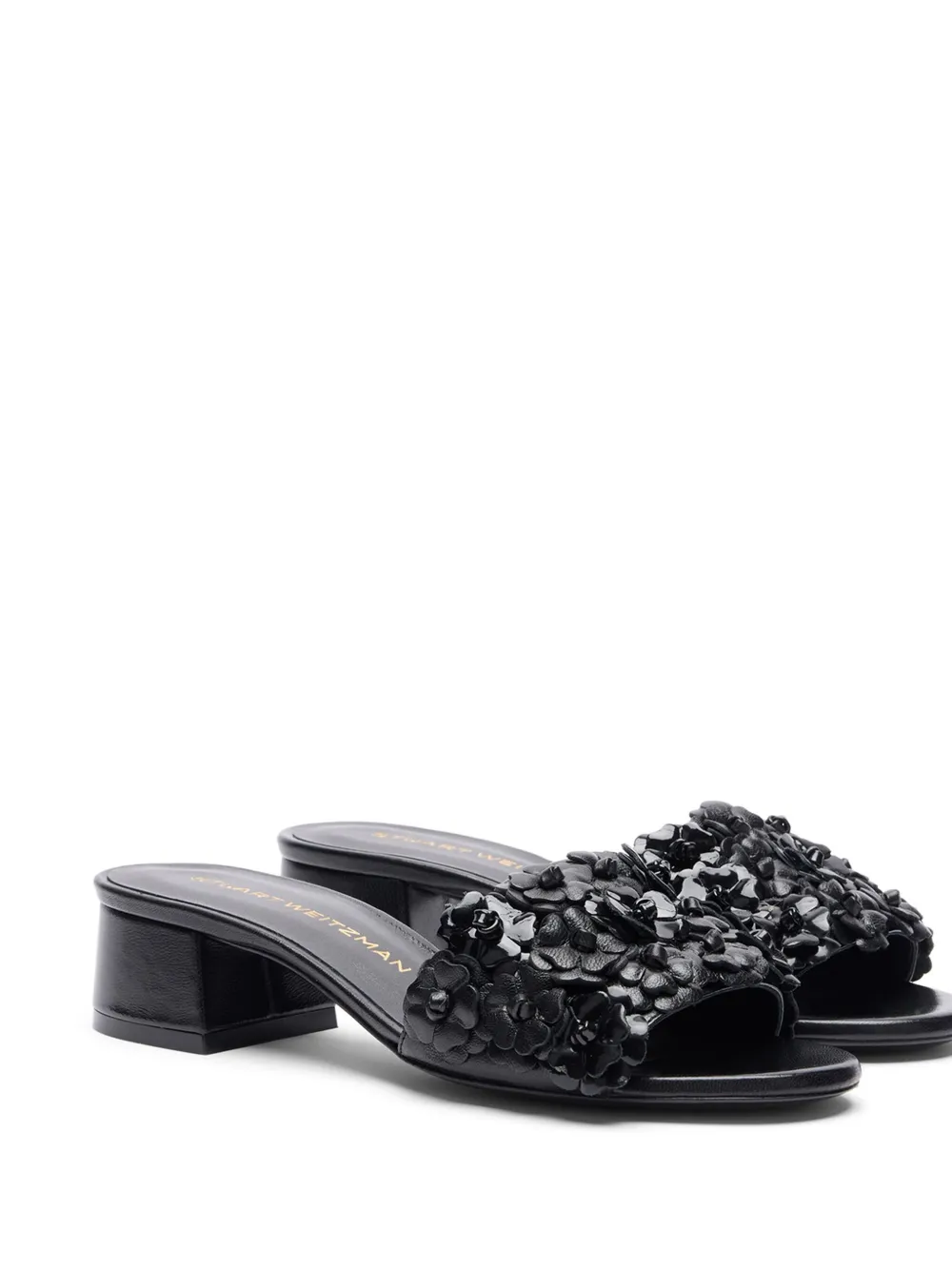 Stuart Weitzman 35mm Meadow sandals Black