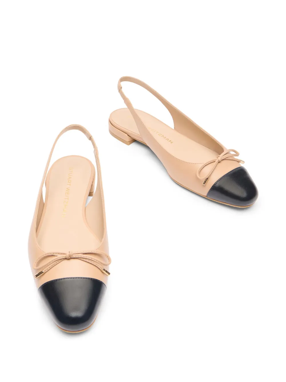 Stuart Weitzman Sleek Bow ballet flats Neutrals