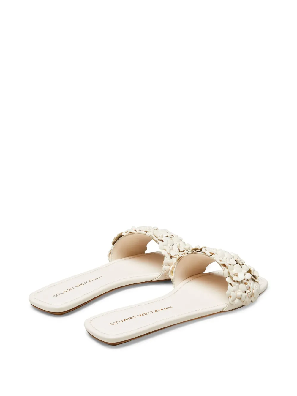 Stuart Weitzman Meadow slides White