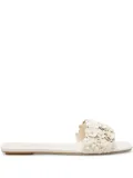 Stuart Weitzman Meadow slides - White