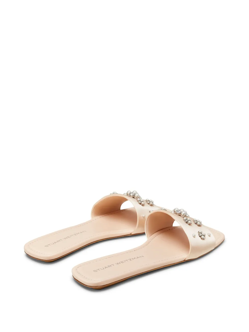 Stuart Weitzman Poppy slides Neutrals