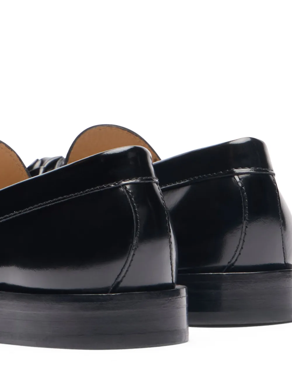 Stuart Weitzman leather loafers Black