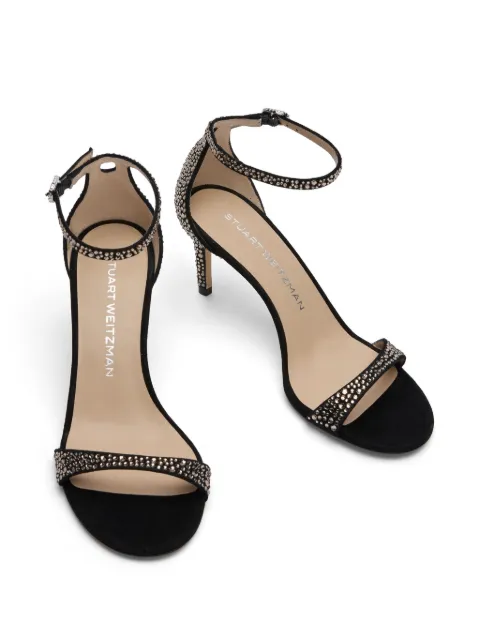 Stuart Weitzman 75mm Nudist Shine sandals SK217PEY - 3