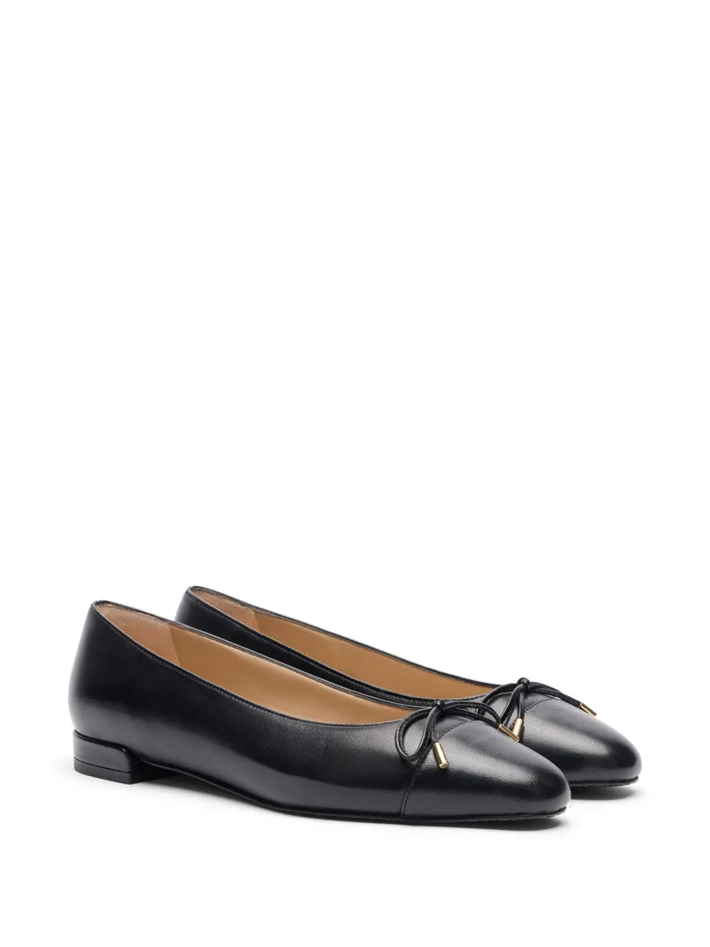 Stuart Weitzman Sleek Bow ballet flats Black