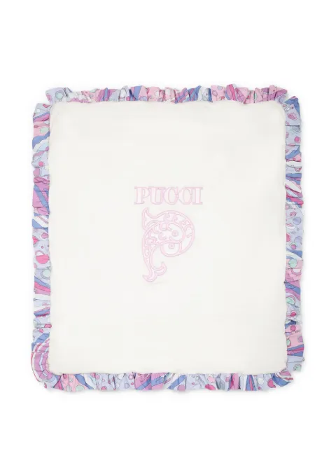 PUCCI Junior Manta com logo bordado