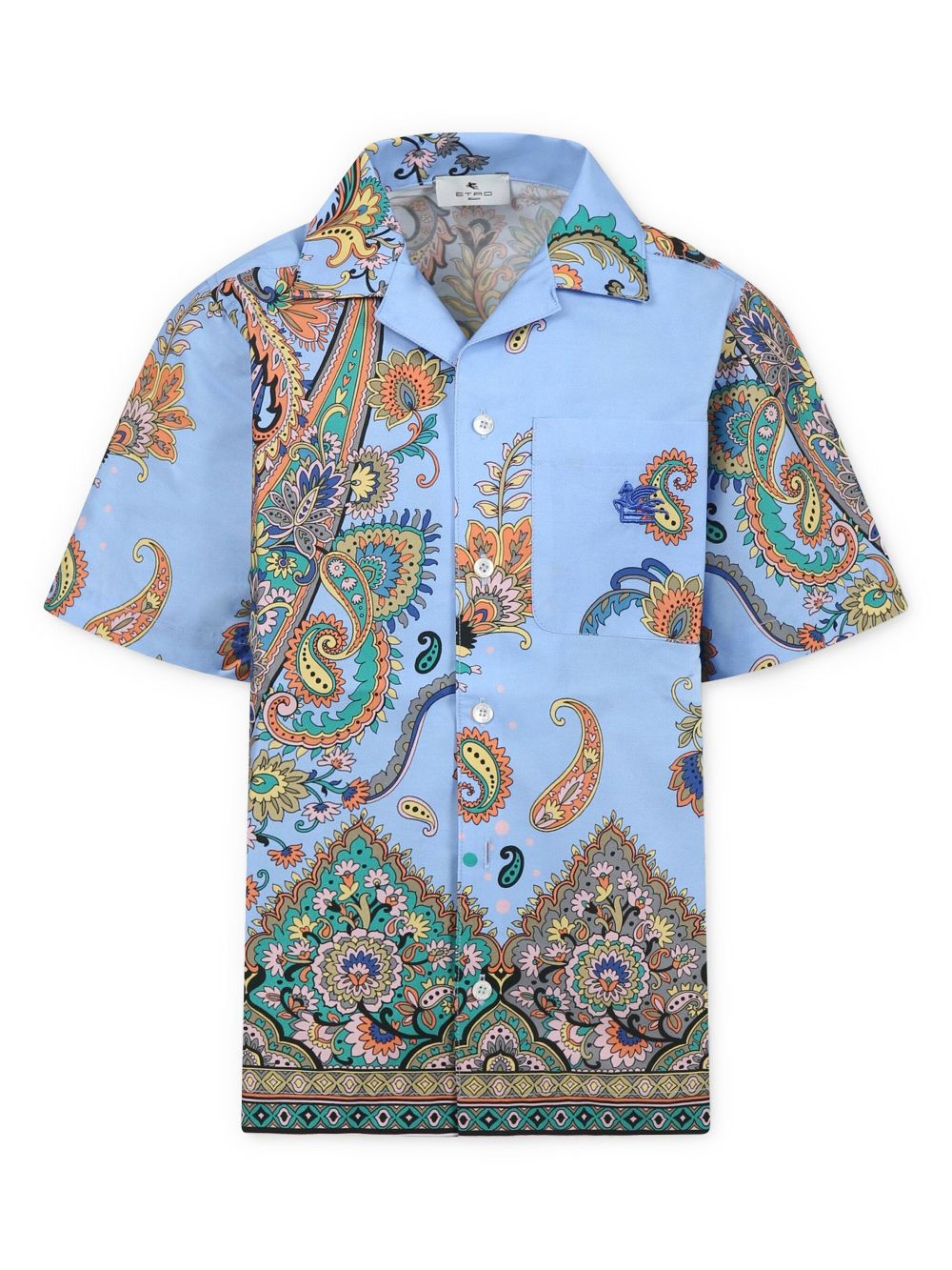 ETRO KIDS paisley-print shirt - Blue