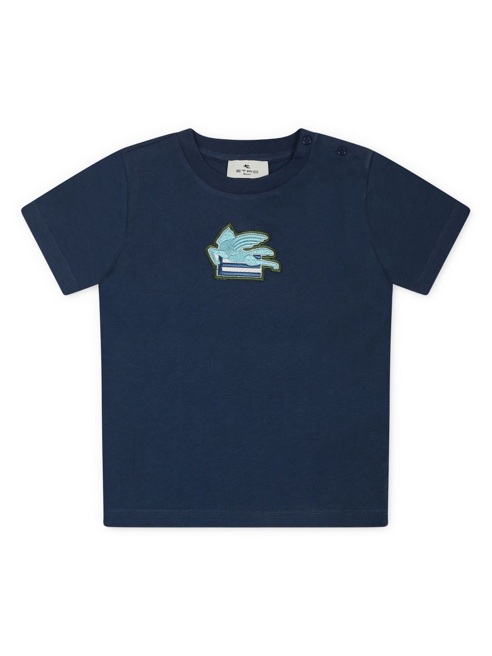 ETRO KIDS Pegaso-motif T-shirt - Blue