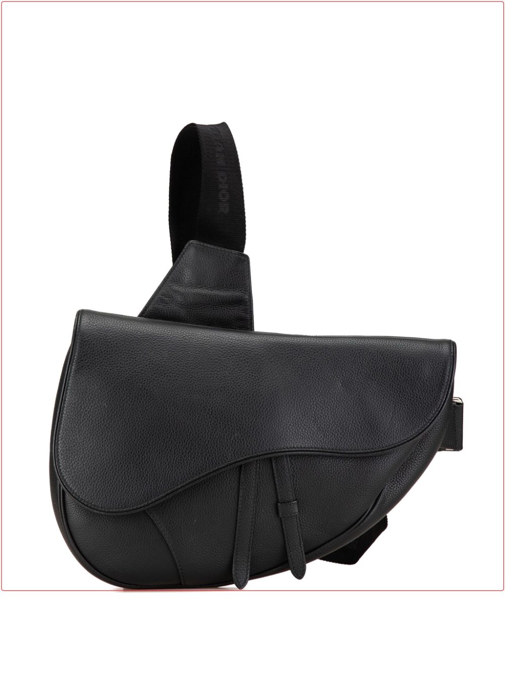 2021 Grained Calfskin Saddle crossbody bag