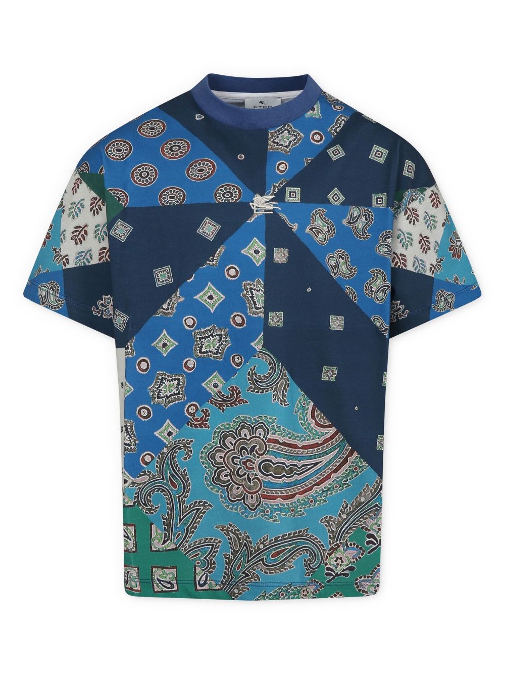 ETRO KIDS bandana-print T-shirt - Blue