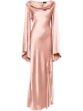 LAPOINTE Satin Cowl Neck Gown - Pink