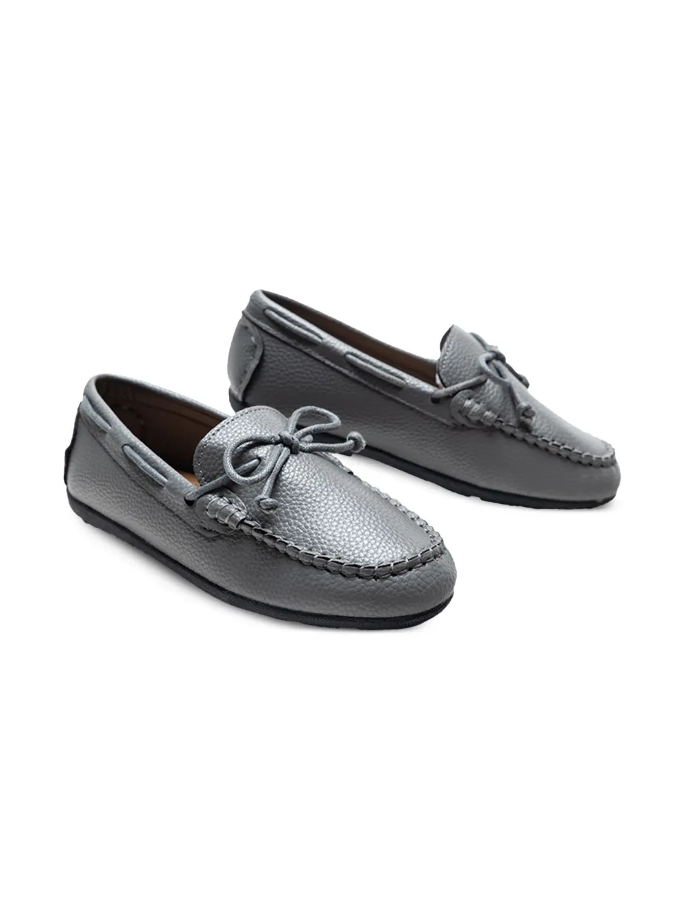 Moustache Loafers met strikdetail Grijs