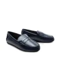 Moustache penny-slot loafers - Blue