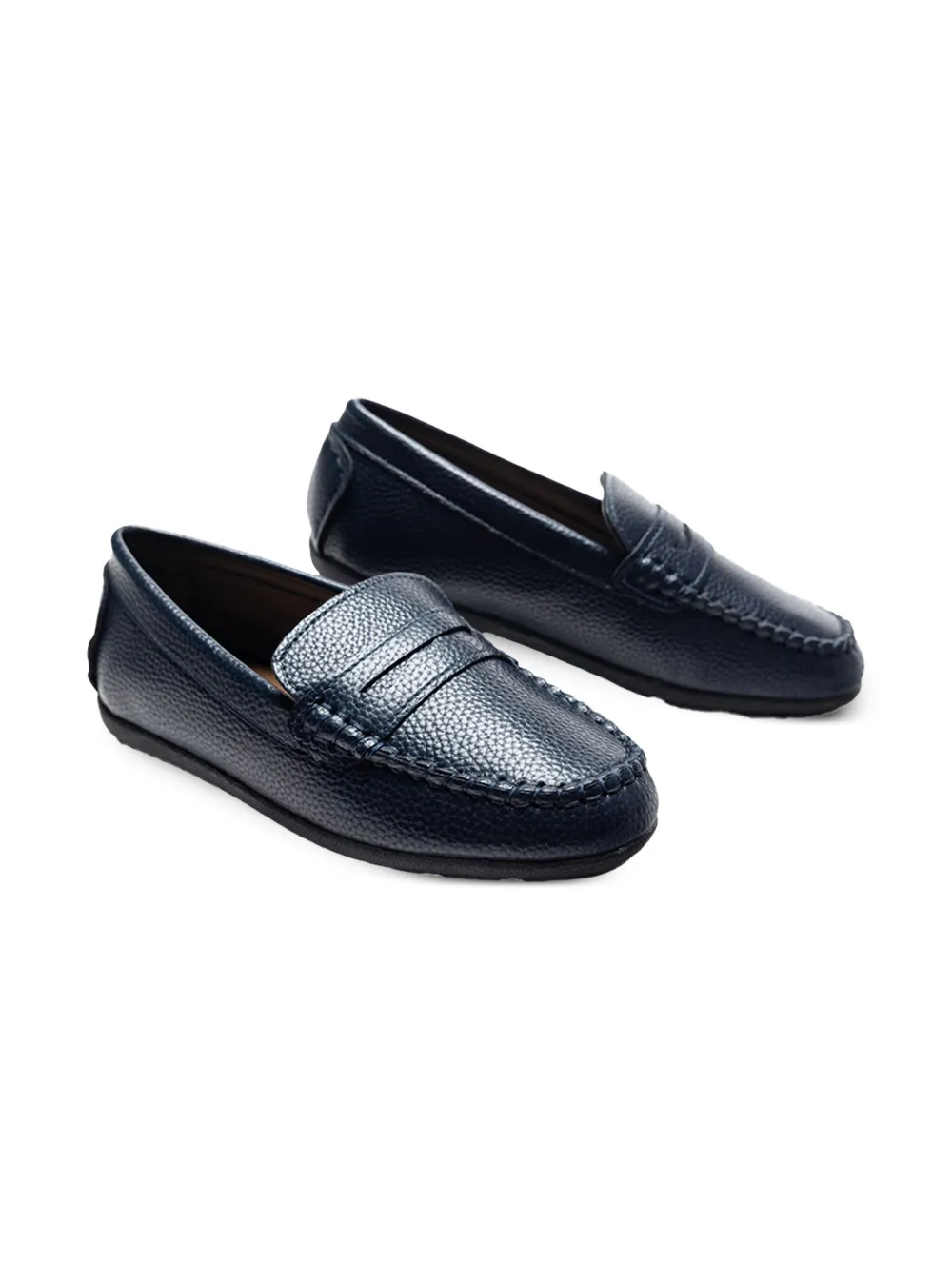Moustache penny-slot loafers Blue