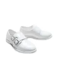 Moustache buckled shoes - White