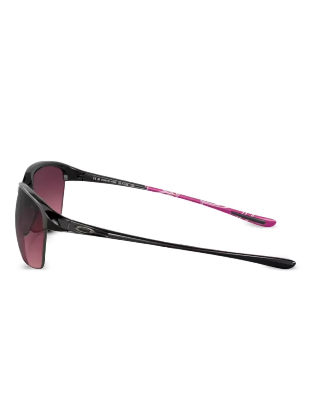 Oakley rectangle-frame sunglasses - Zwart