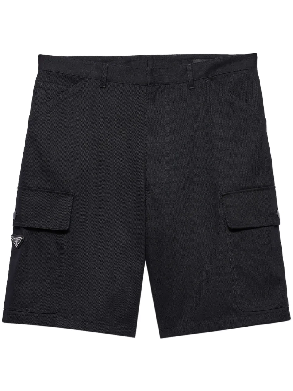 Prada Bermuda de algodão | Preto | Image 1