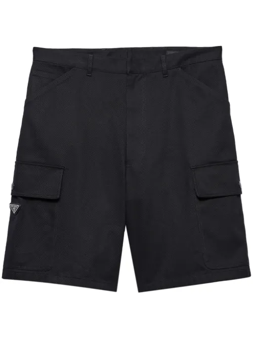 Prada bermuda en coton - Noir - Prada - Modalova
