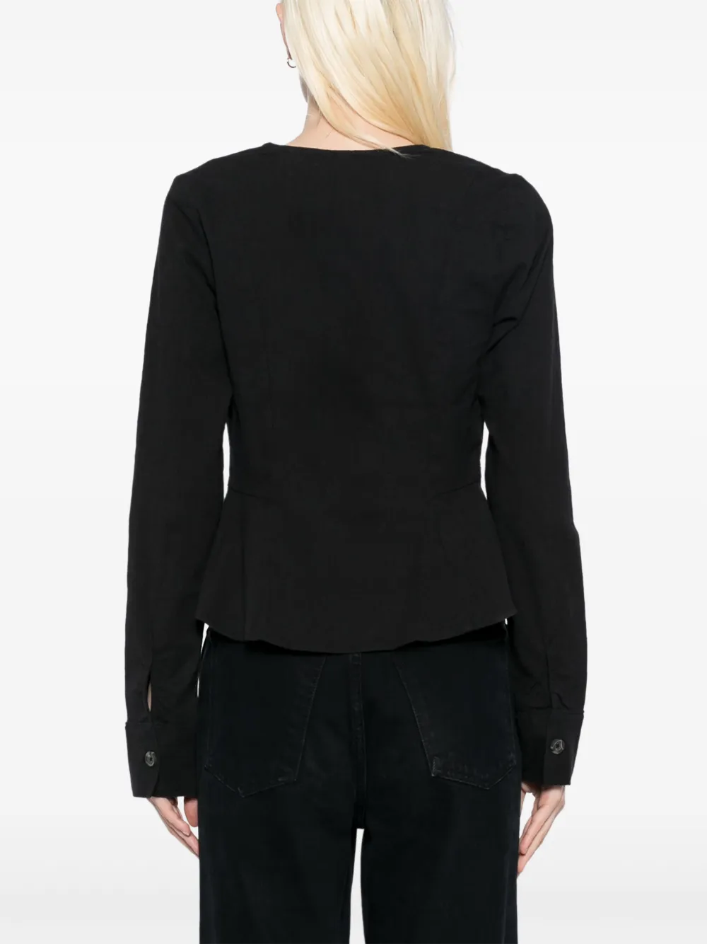 Free People City Life Button-up Shirt In Black