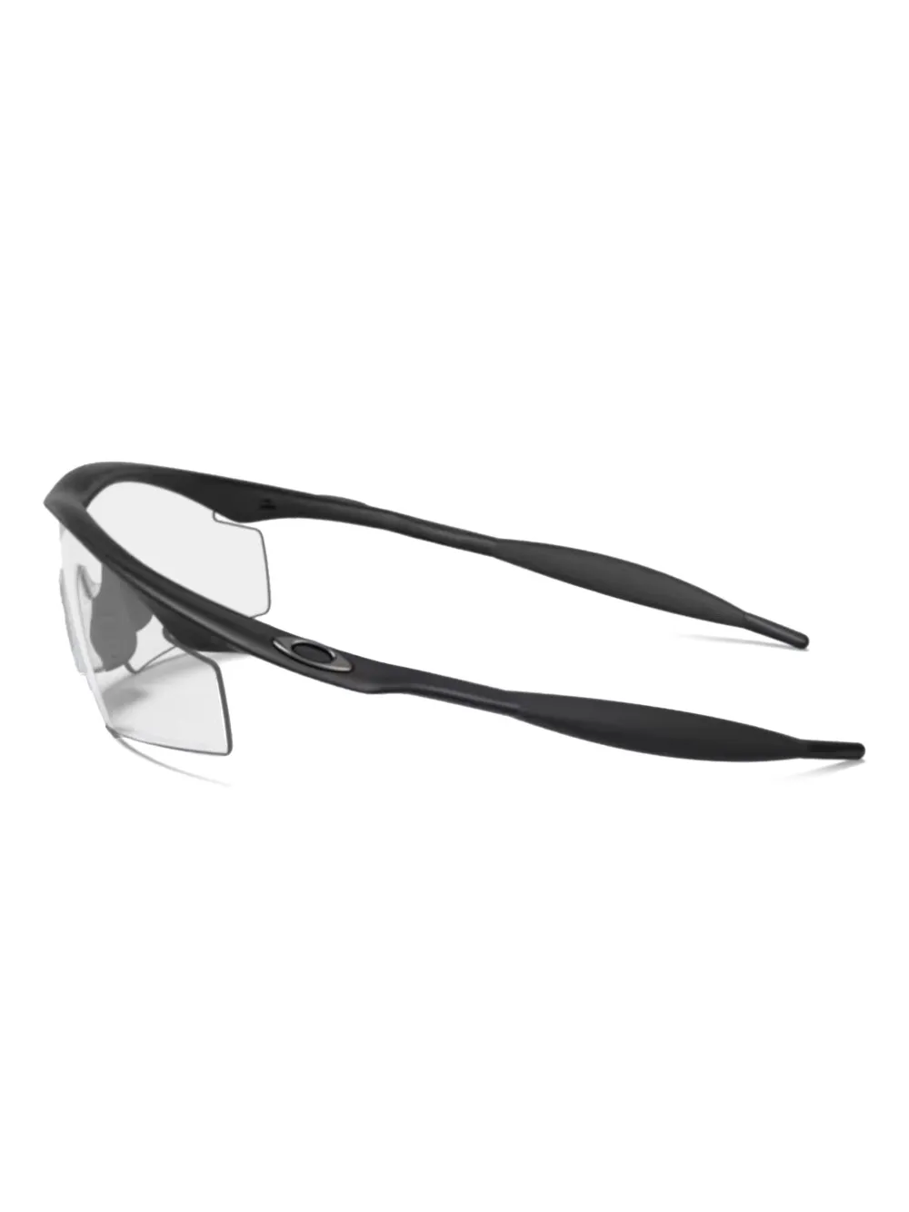 Oakley Zonnebril met schild montuur Zwart