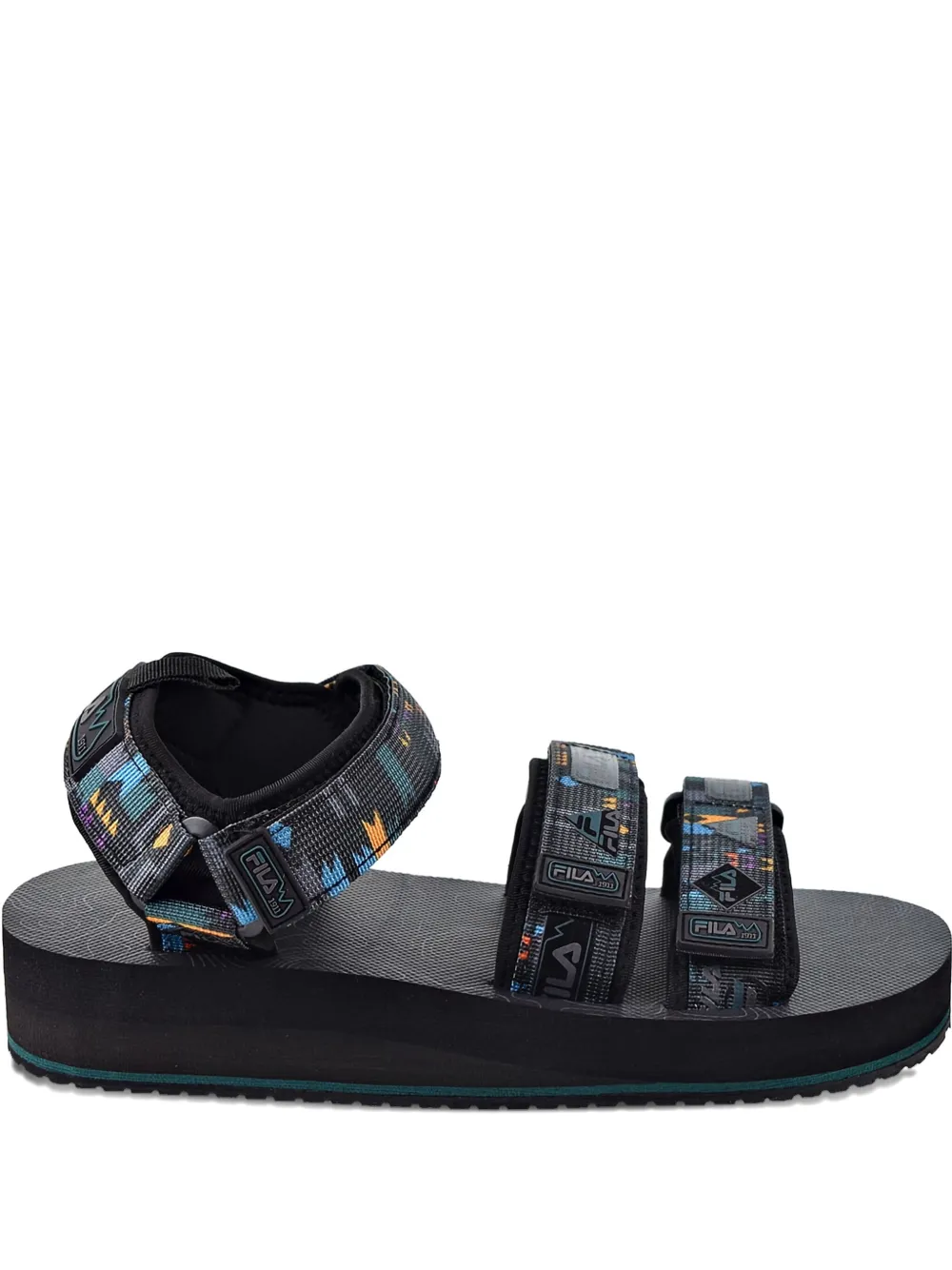 Fila Drifter DNS " Black/June Bug/Saffron" sandals | Black | Image 1