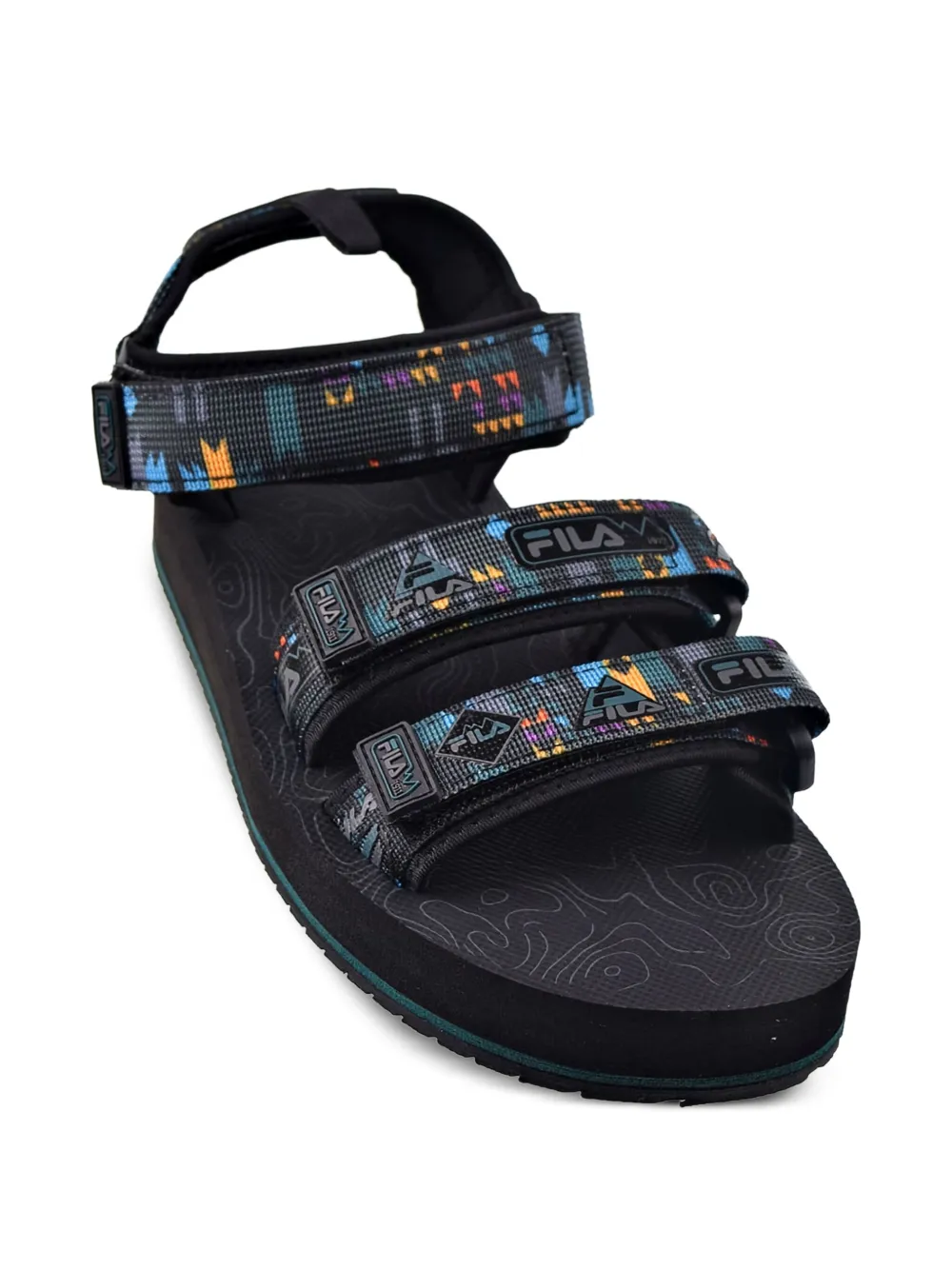 Fila Drifter DNS " Black/June Bug/Saffron" sandals | Image 2