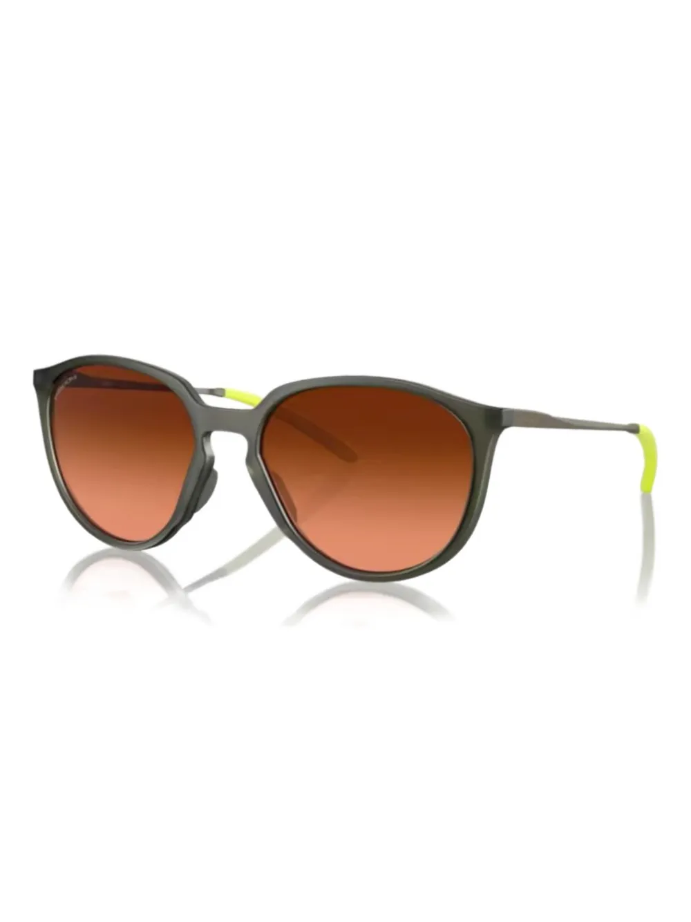 Oakley grey-frame round sunglasses - グリーン Oakley grey-frame round sunglasses - グリーン