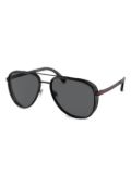 Bvlgari pilot-frame sunglasses - Black