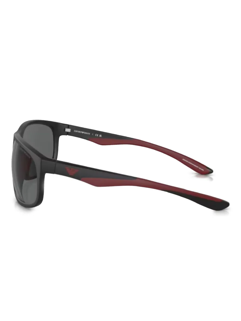 Emporio Armani two-tone arm sunglasses - Zwart