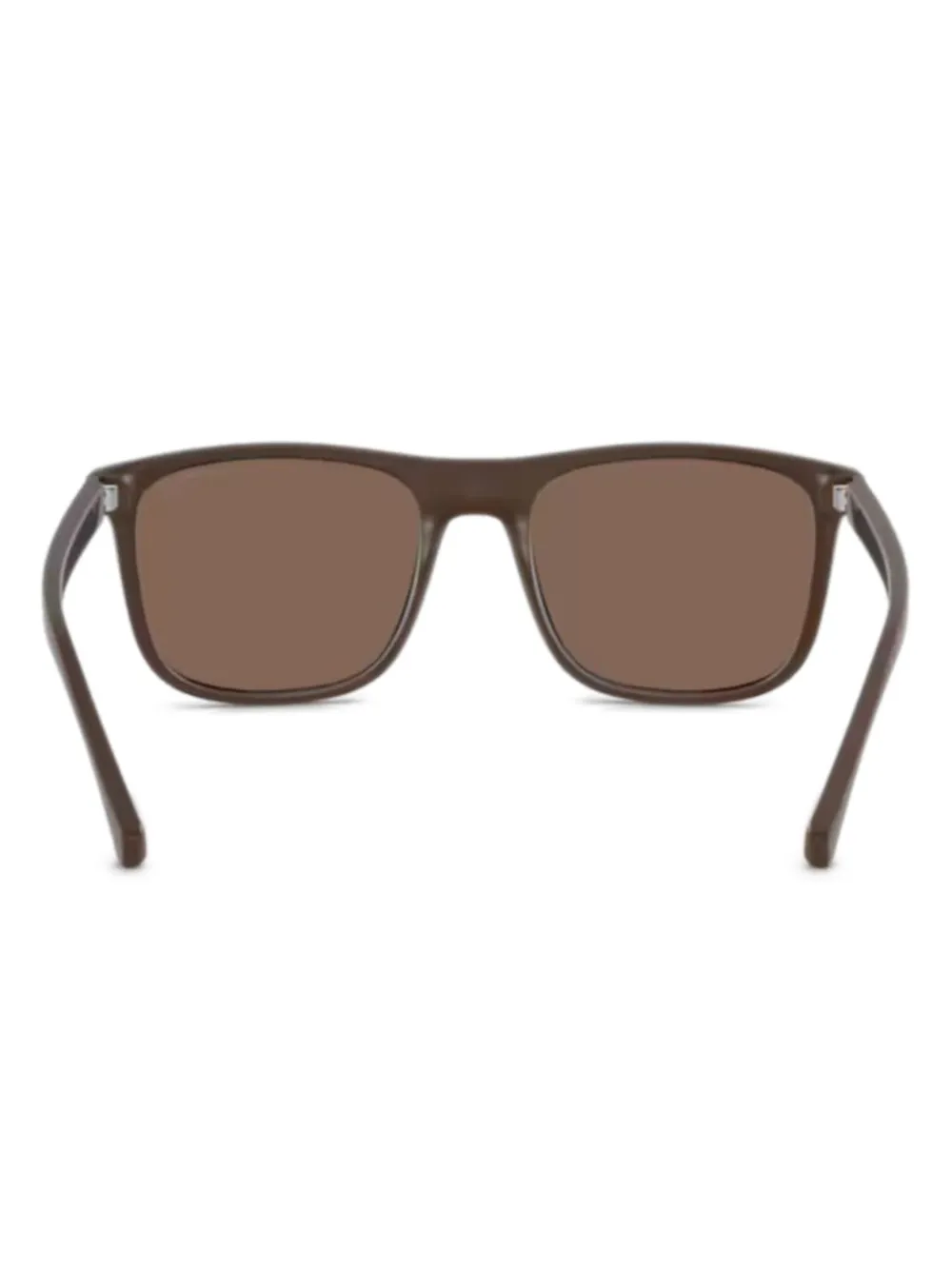 Emporio Armani Zonnebril met vierkant montuur Bruin