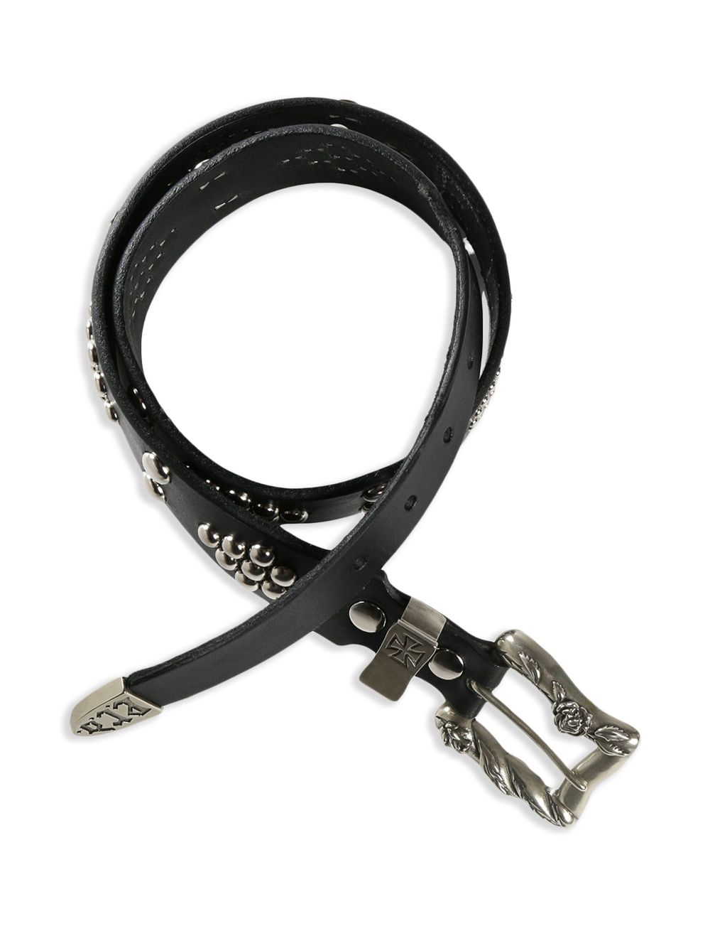 Enfants Riches Déprimés stud-embellished leather belt - Zwart