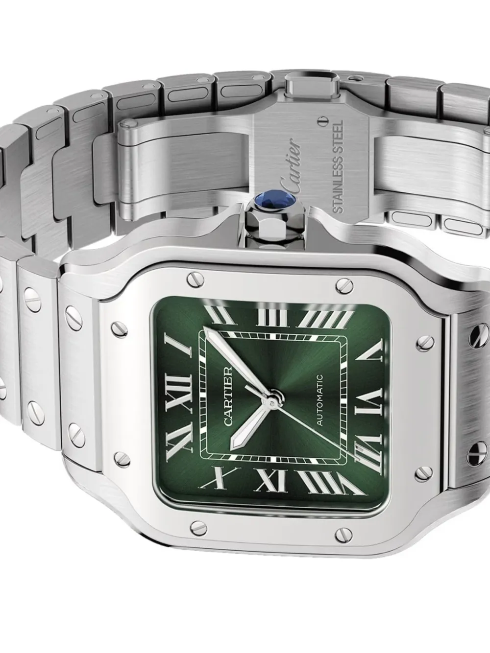 Cartier 2024 pre-owned Santos 47 mm - Groen