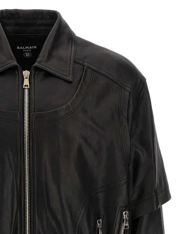 947 BALMAIN レザージャケット 9号 M 黒 金ボタン 楽天市場】バルマン レザー ジャケットの通販