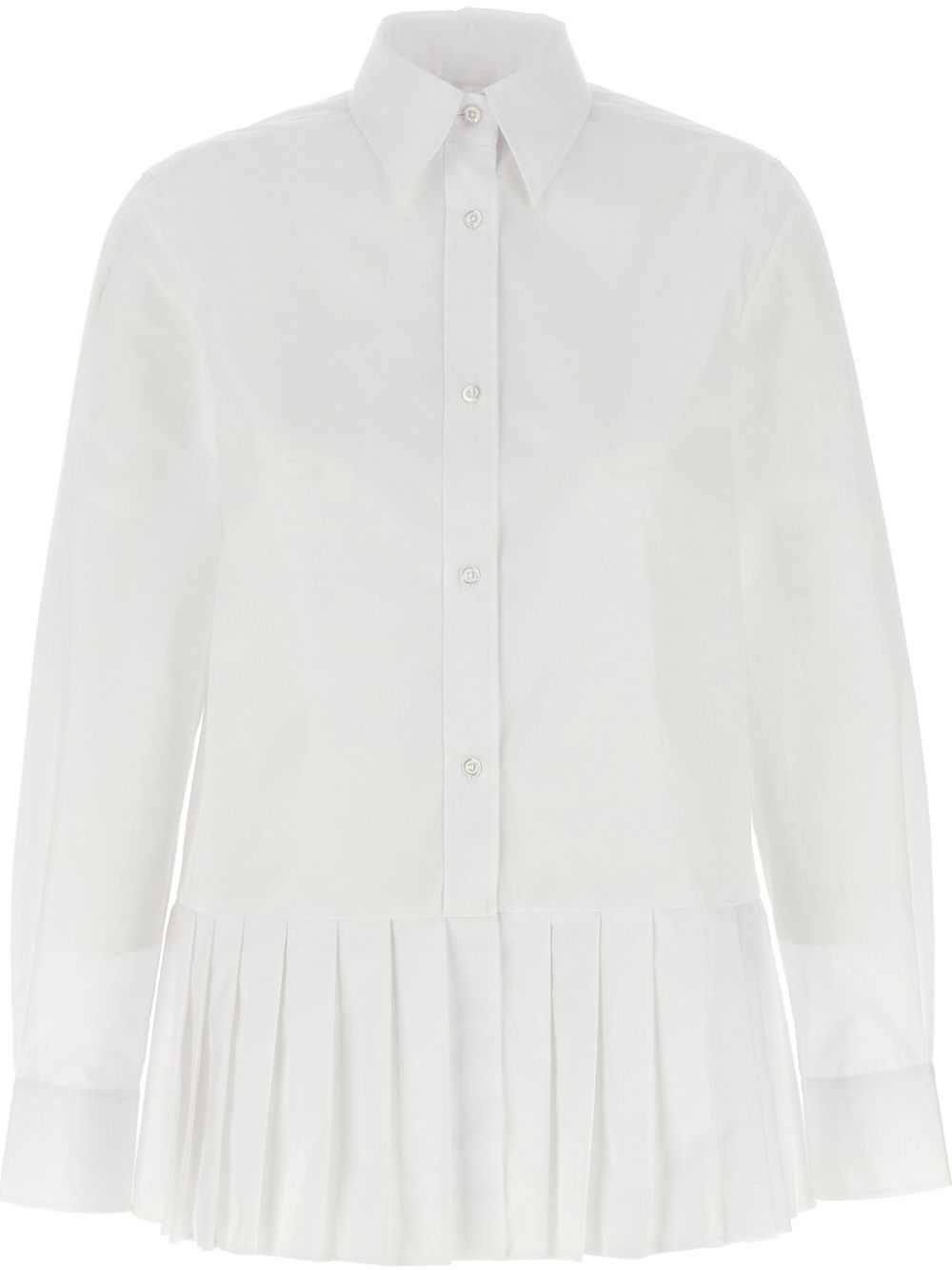 Thom Browne pleated shirt - White