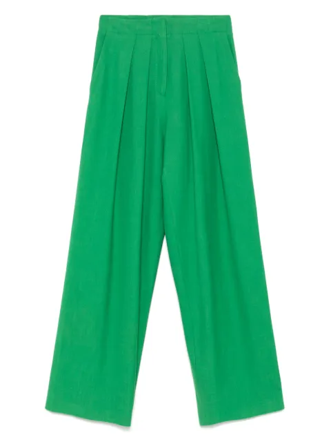 Maje pleat-detail palazzo pants